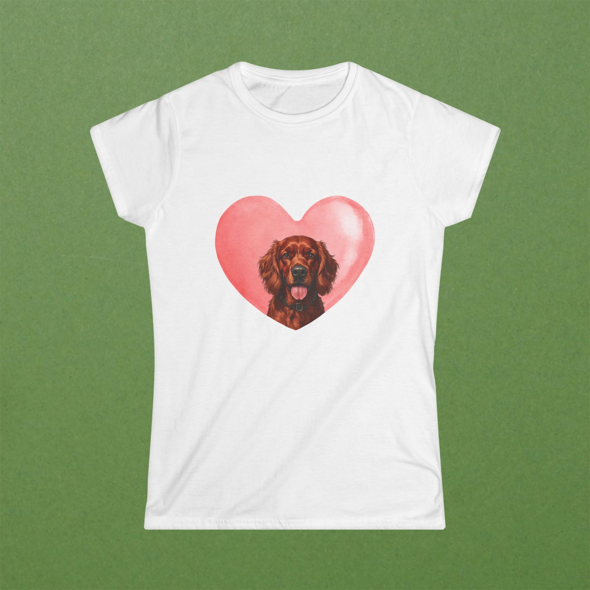 Irish Setter Pink Heart Tee
