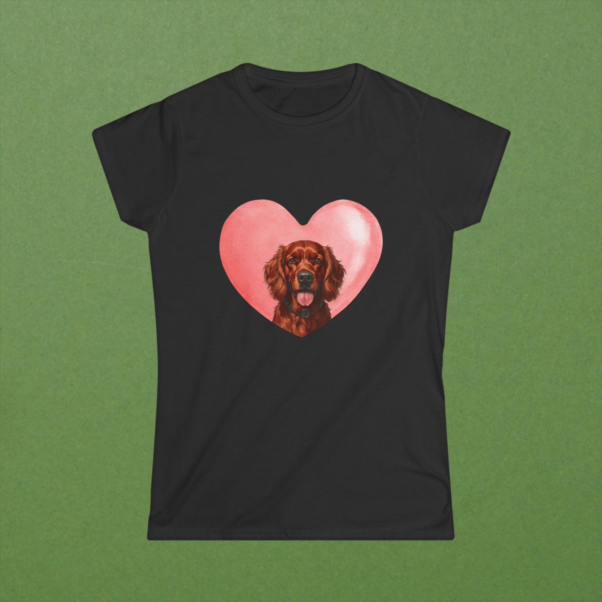Irish Setter Pink Heart Tee