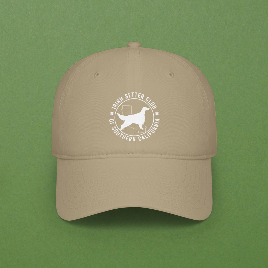 Irish Setter Club New Round Logo Low Profile Baseball Cap