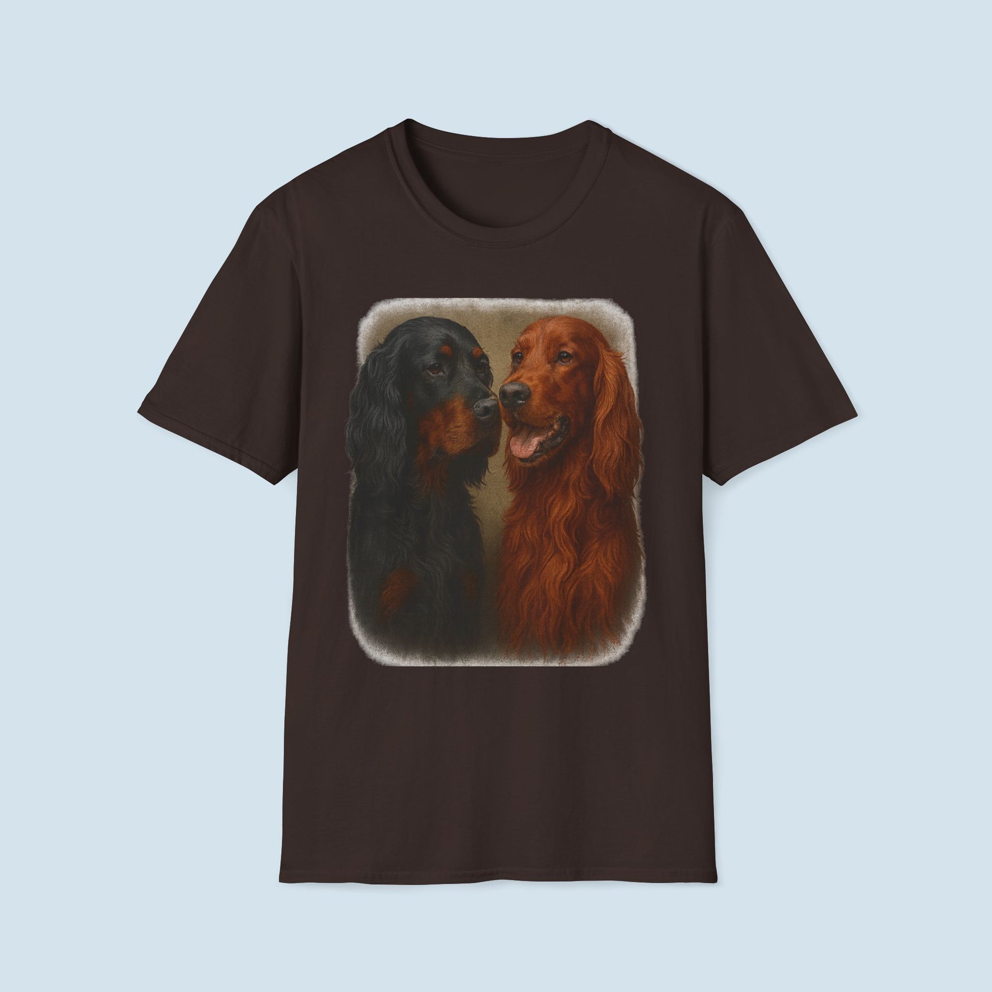 Irish and Gordon Setter Portrait T-Shirt
