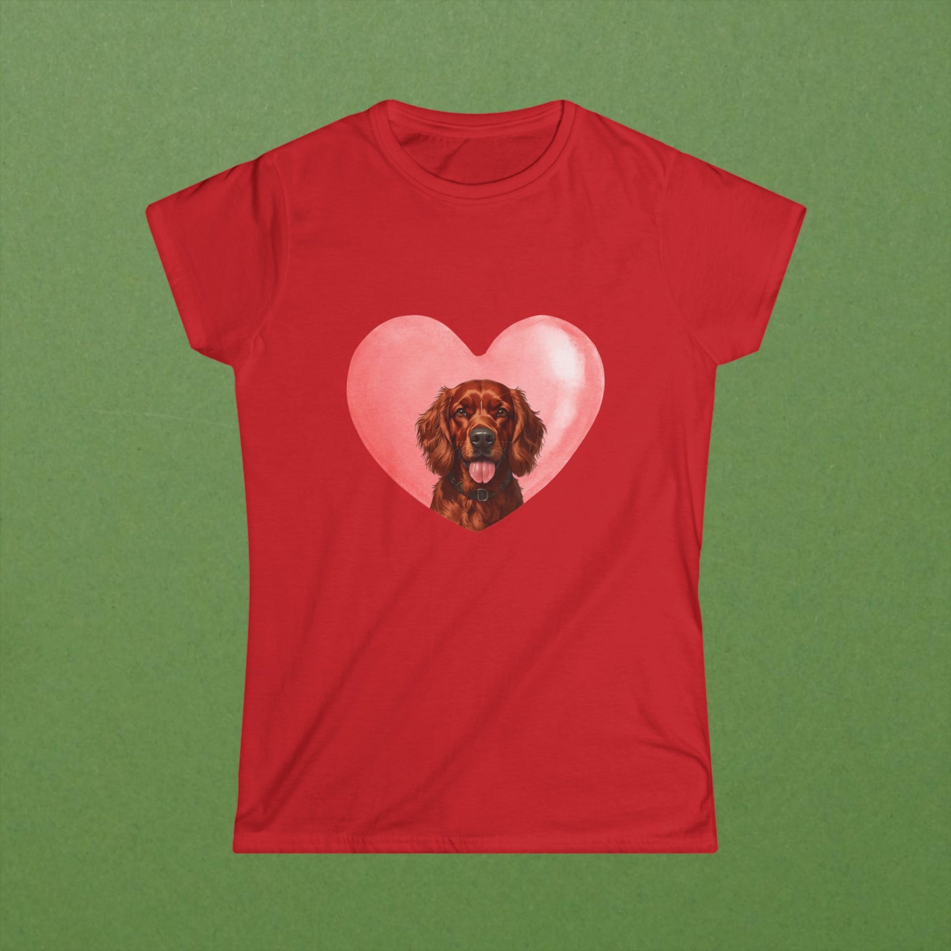 Irish Setter Pink Heart Tee