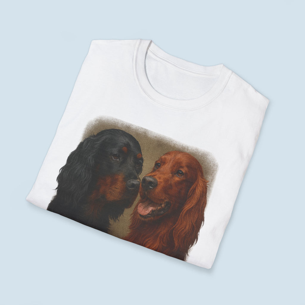 Irish and Gordon Setter Portrait T-Shirt