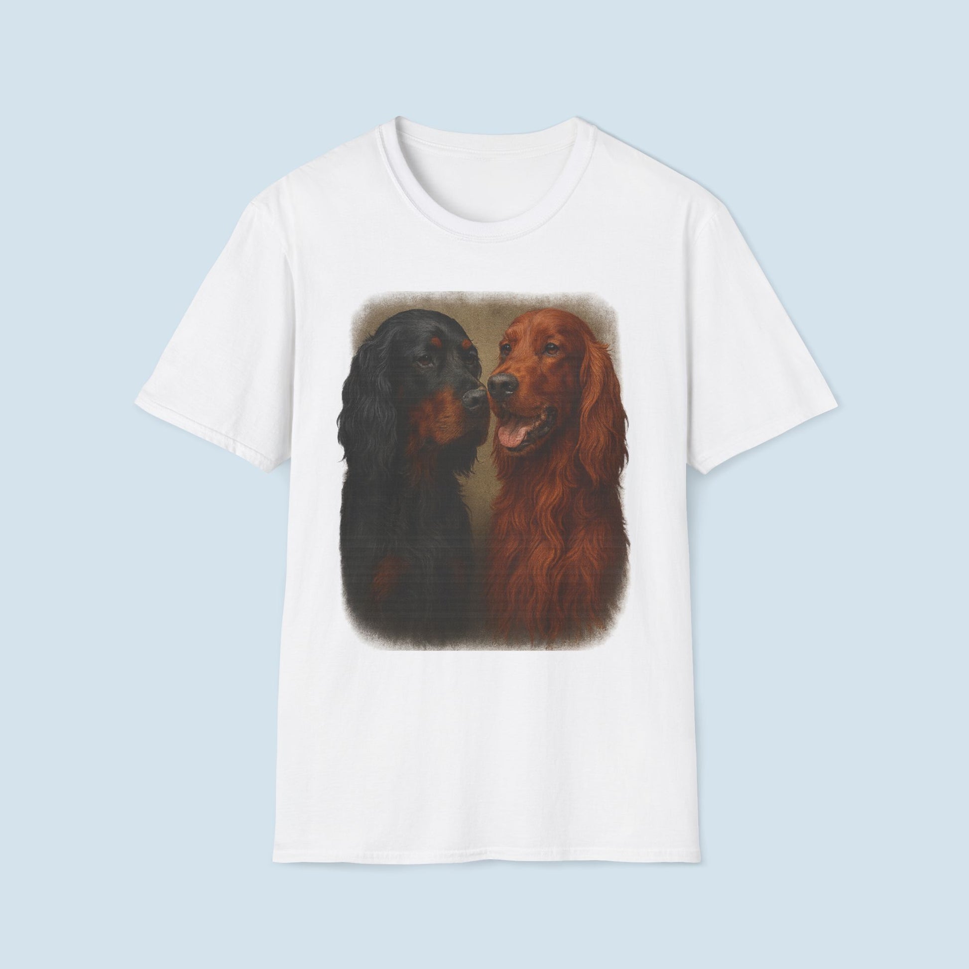 Irish and Gordon Setter Portrait T-Shirt