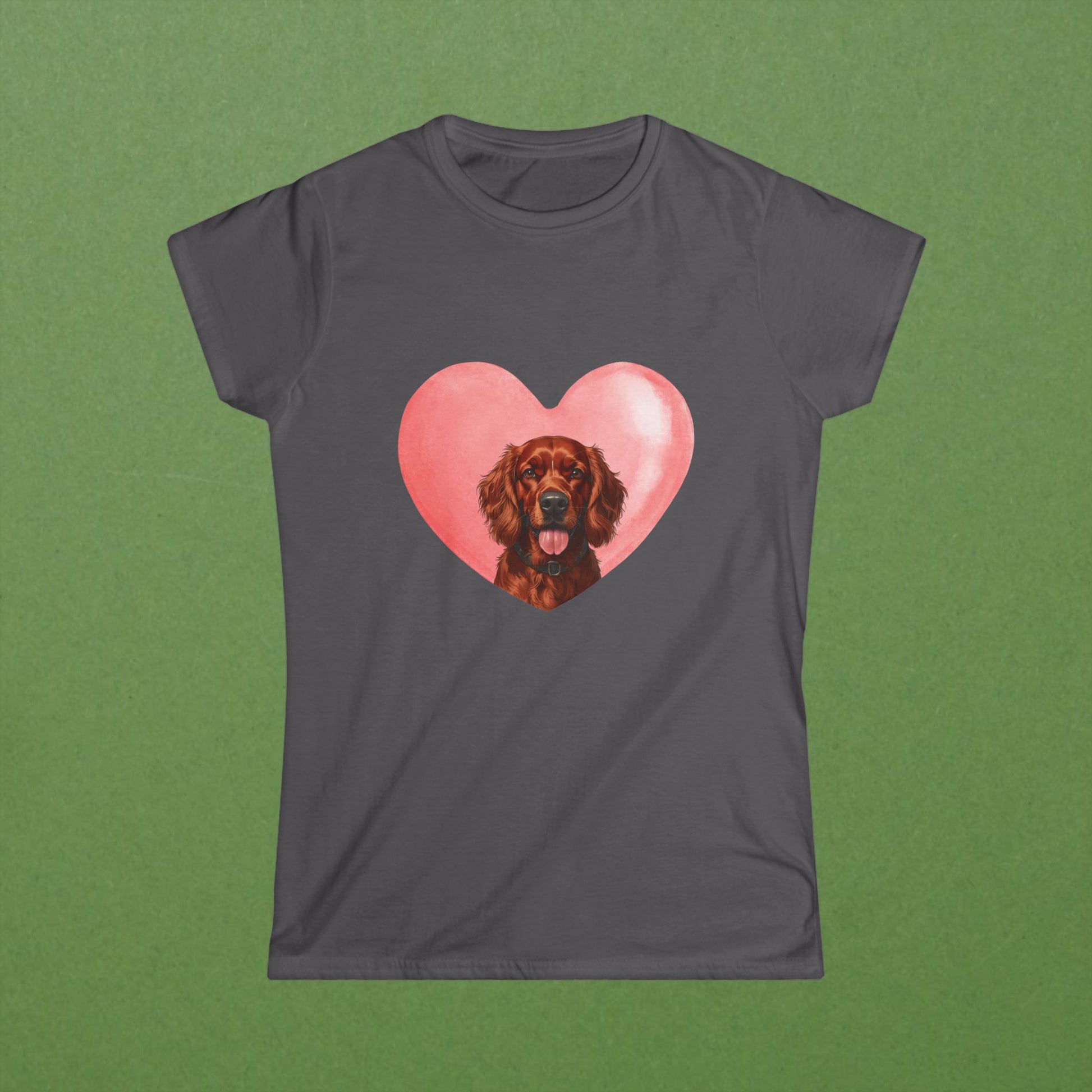 Irish Setter Pink Heart Tee