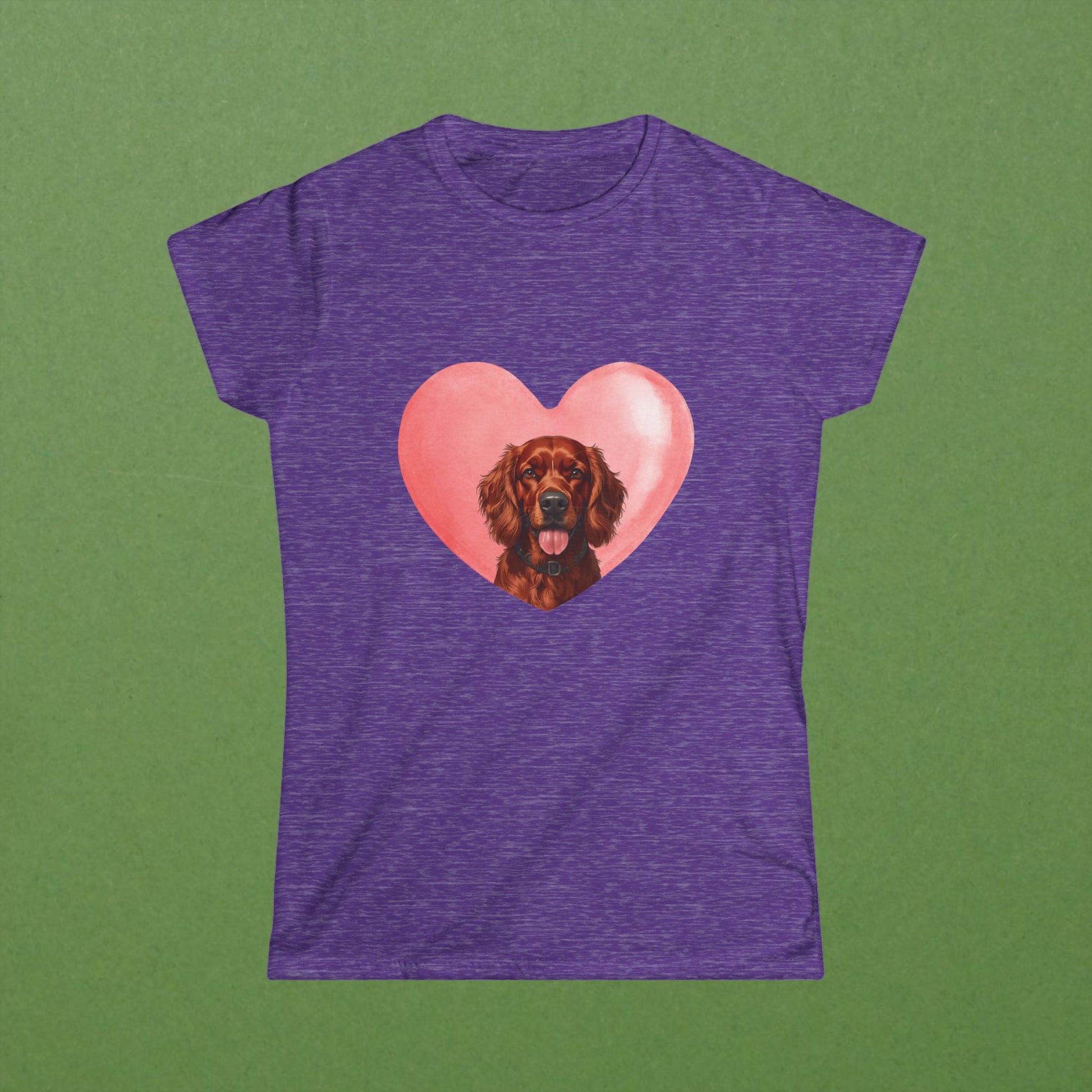 Irish Setter Pink Heart Tee