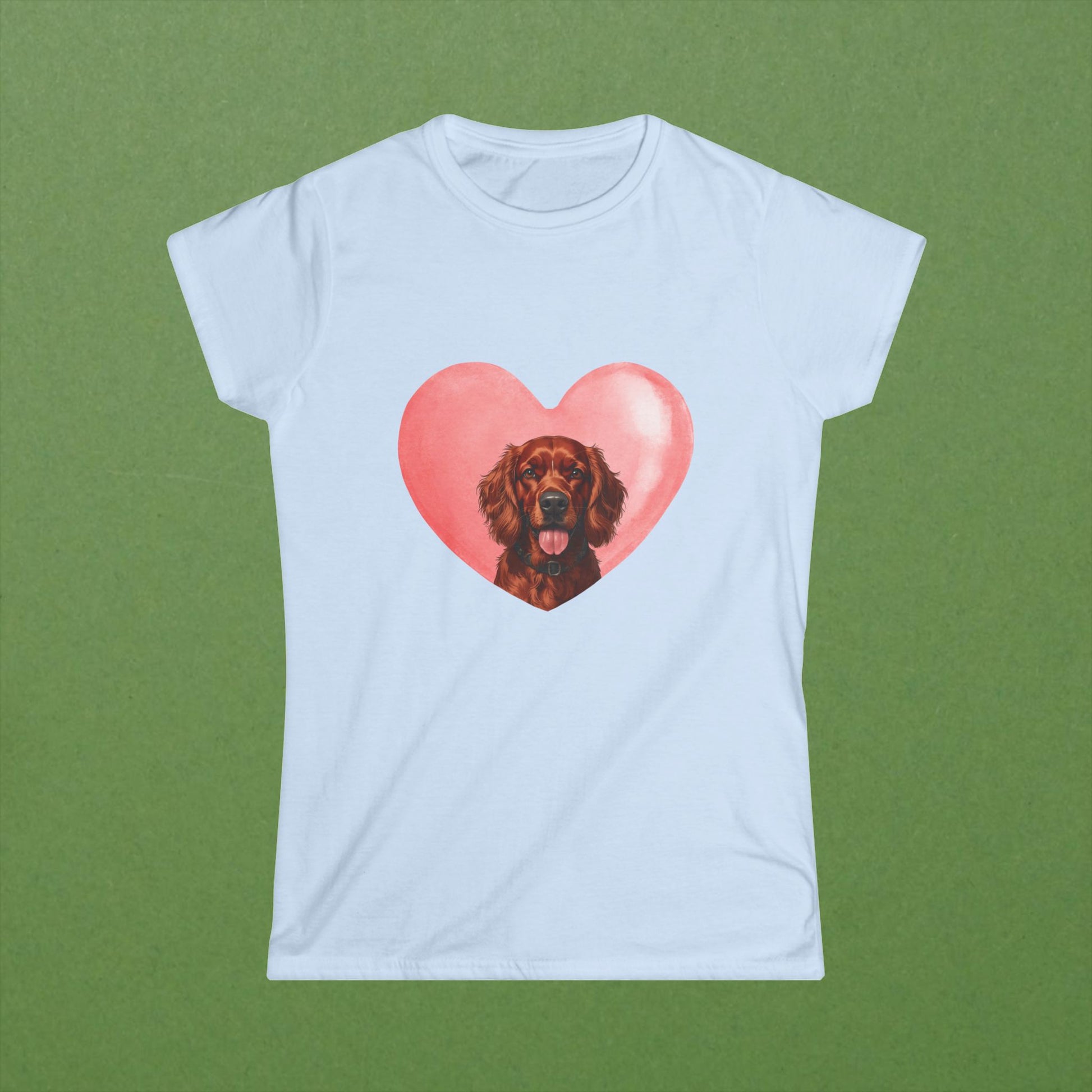 Irish Setter Pink Heart Tee