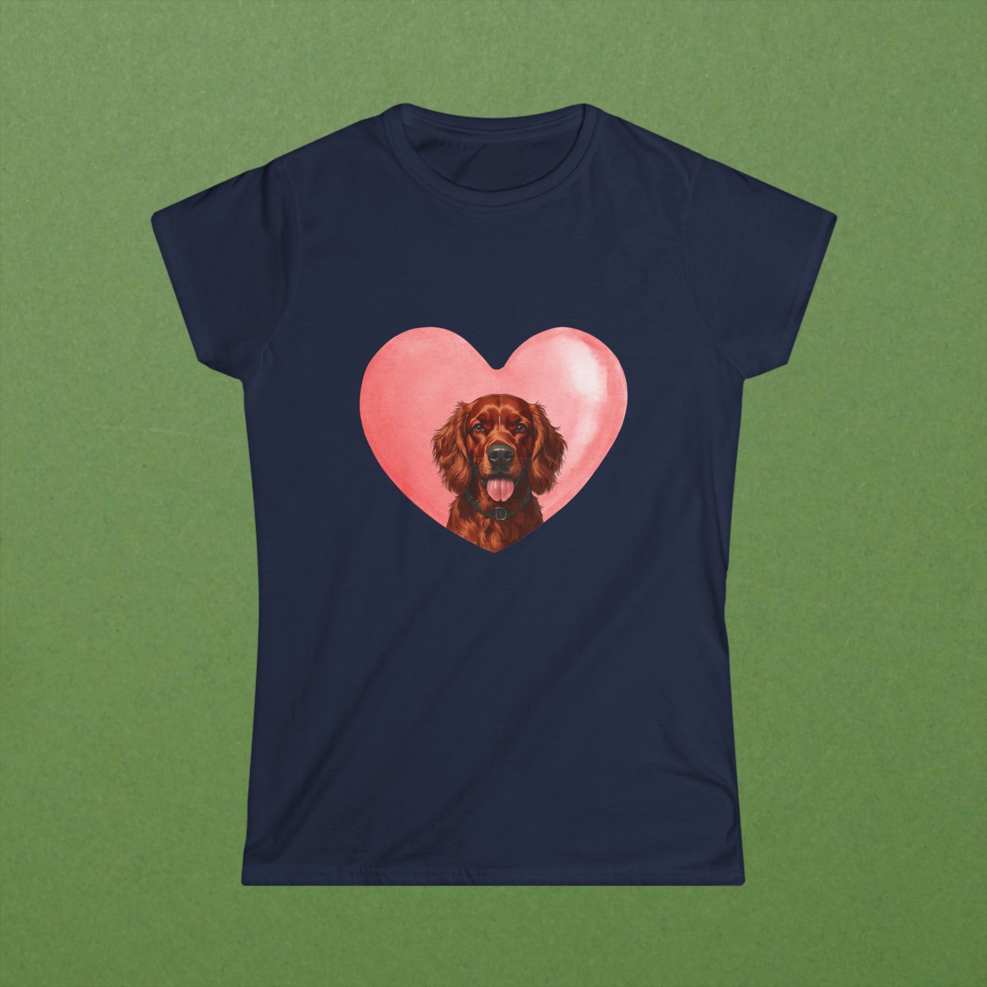 Irish Setter Pink Heart Tee