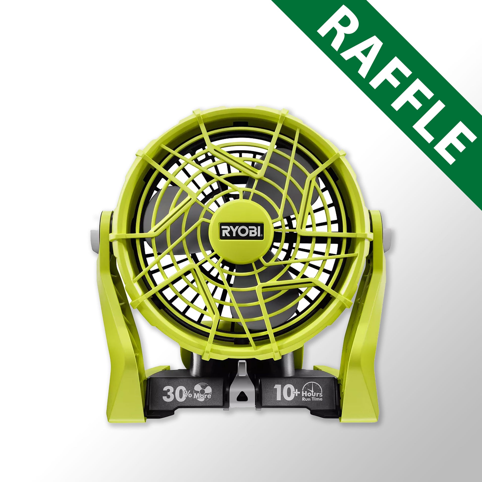 5 RAFFLE TICKETS: Ryobi Fan
